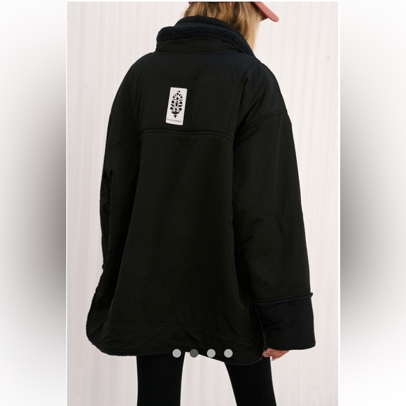 Free People Black Oversized Jacket - Picture 2 of 9